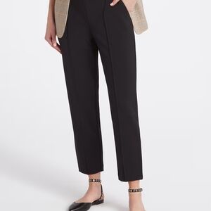 Elegant Black Cropped Women's Pants